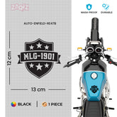 Royal Enfield MadMax Rider Logo Sticker | Biker Brotherhood Badge Decal